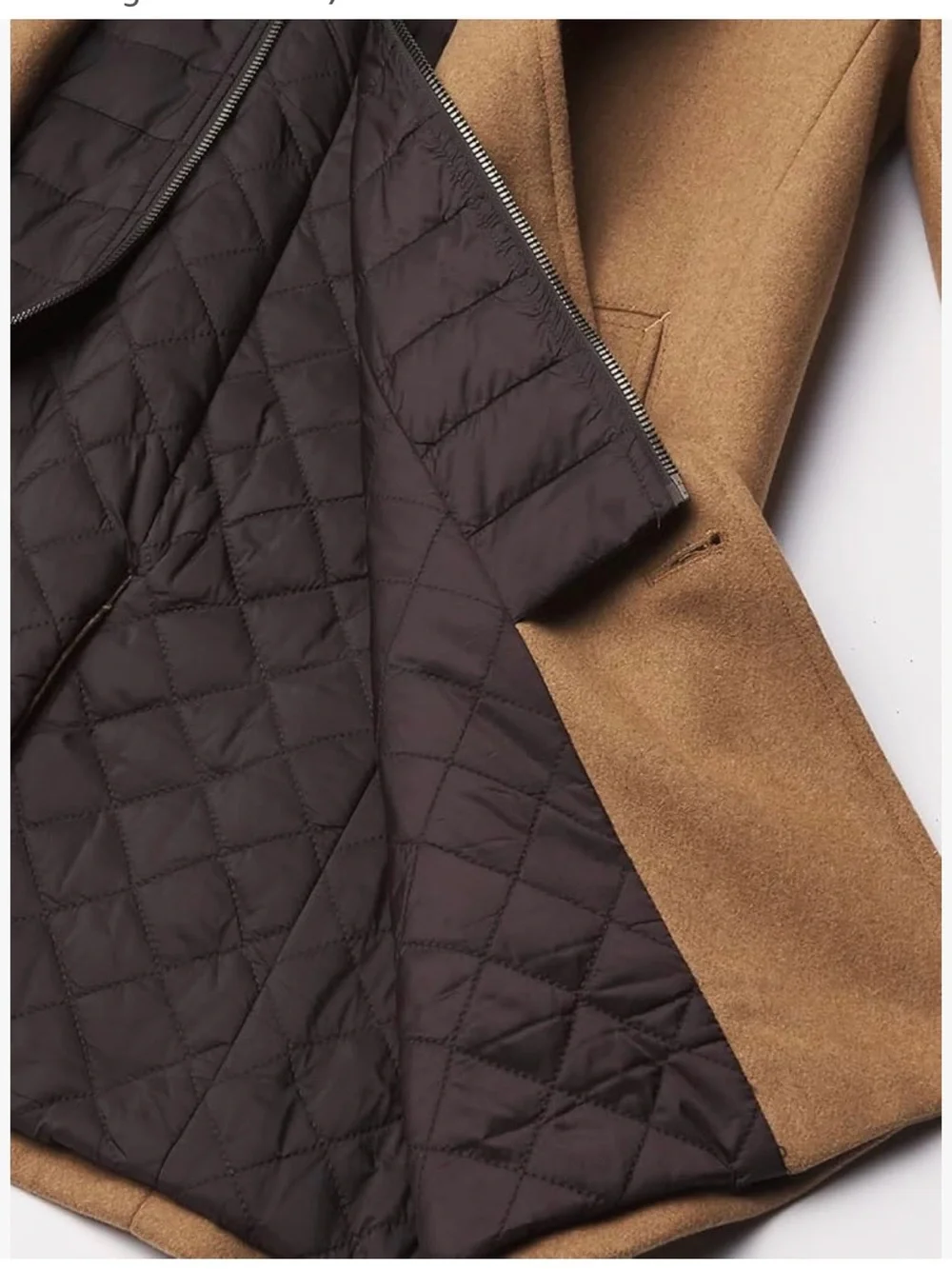 Dockers Camel Single-Breasted Trench Coat